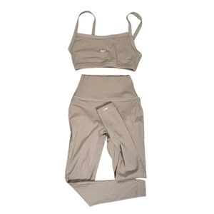 SET Active SportBody Leggings And Top Tan Size Small